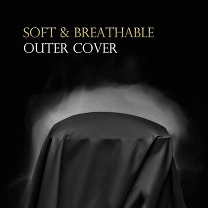 Cooling Side Sleeper Pillow Cases - Curved Rayon Derived from Bamboo Pillowcase Cover - Breathable Cool Silky Soft Pillowcase for Hot Sleepers Hair and Skin, King Size 1 Piece, 20 * 36 Inches Black