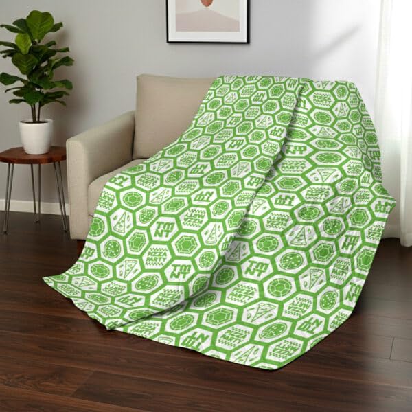 Northwest Nickelodeon Teenage Mutant Ninja Turtles Pizza Party Quilted Throw Blanket, Comfy Throw, Adults Boys Girls, Soft Lightweight Bedding for Bed, or Couch, 60 x 80 inches