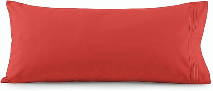 Elegant Comfort Luxury Ultra-Soft 1-Piece Body Pillowcase - 1500 Premium Hotel Quality Microfiber Double Brushed - Wrinkle Resistant, Body Pillowcase Size, Rust