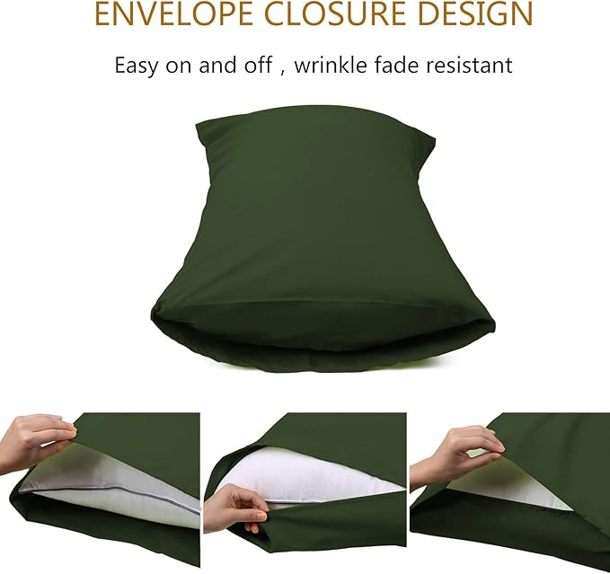 Best Season 3 Piece Bed Sheet Set (Twin Size Olive Green) 1 Flat Sheet,1 Fitted Sheet and 1 Pillow Cases,100% Brushed Microfiber 1800 Luxury Bedding,Deep Pockets,Extra Soft & Fade Resistant
