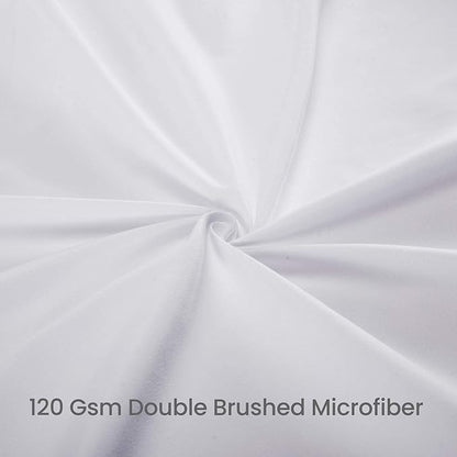 SLEEP ZONE Ruffled Bed Skirts King Size, Anti-Static Bedskirt Dust Ruffles with 15 inches Tailored Drop, Easy Fit, Fade Resistant, White, King