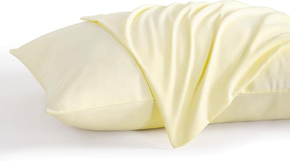 NTBAY King Pillow Cases Set of 2, 2 Pack Brushed Microfiber 20x36 Pillow Cases, Soft, Wrinkle, Fade, Stain Resistant Ivory Pillow Cases with Envelope Closure, 20x36 Inches, Ivory