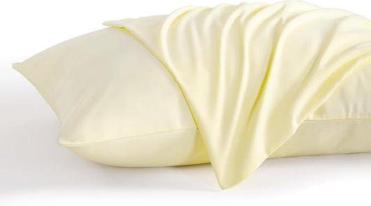NTBAY King Pillow Cases Set of 2, 2 Pack Brushed Microfiber 20x36 Pillow Cases, Soft, Wrinkle, Fade, Stain Resistant Ivory Pillow Cases with Envelope Closure, 20x36 Inches, Ivory