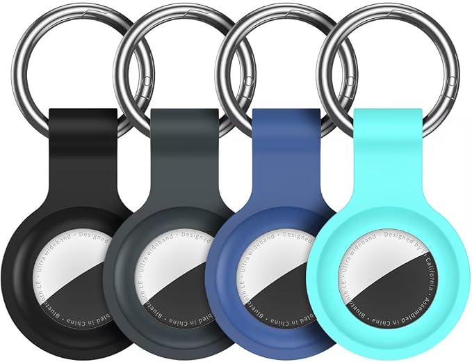 Compatible for AirTag Holder Keychain for Apple Air Tag 1st&2nd Generation | Airtag Key Chain Ring Case Cover for Air Tag Holder GPS Tracker Item Air Tags Finders Air Tagholder for Kids,Bags,Luggages