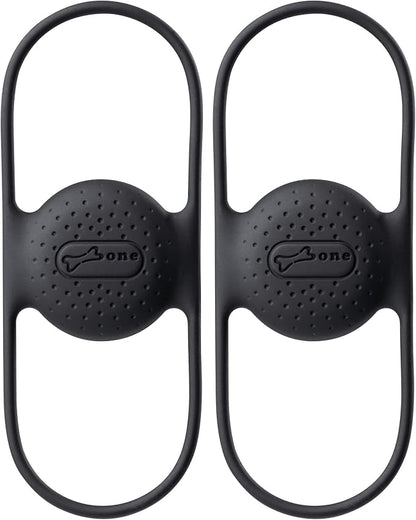 BONE Bike Air Tracker Tag Strap (2 Packs), Hidden Bicycle GPS Tracker Case for Apple Tag, Ultra-Lightweight Scratch-Free & Waterproof Silicone Holder, Anti-Theft Seatpost Mount for Mountain Bikes