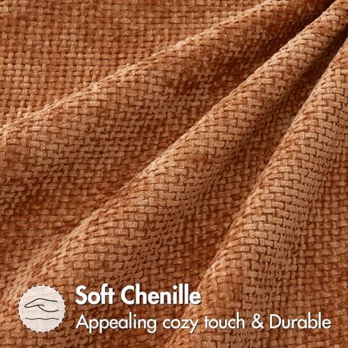 MIULEE Fall Decorative Orange Couch Throw Pillow Covers 20x20 Inch 2 Pack