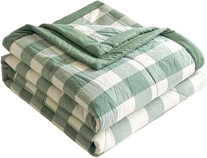Lightweight Summer Bedspread Quilt Coverlets Bedding Set Queen King Size,Air Conditioning Comforter Blanket Skin-friendly Soft Breathable Geometric Pattern Bedding Coverlet For All Season ( Color : 4#