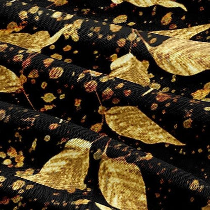 Queen Size Gold Leaves Duvet Cover Set Trendy Floral Bedding Sets Abstract Bed Set for Girls,Boys Bedroom Decor