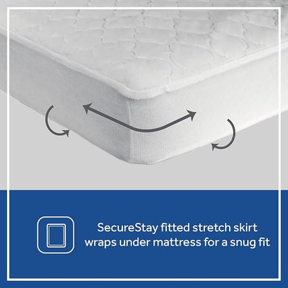 Sealy Baby Fitted Waterproof Infant Crib Mattress Protector Pad & Toddler Bed Cover,Durable and Comfortable Topper,Machine Washable-and Dryer Friendly,52x28”- White,(Pack of 6)