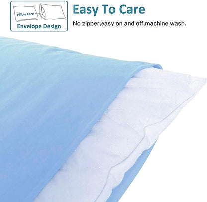 NTBAY King Microfiber Pillowcase Set - 2 Pack, Soft, Wrinkle-Free, Fade-Resistant, Sky Blue, Envelope Closure - 20x36 Inches