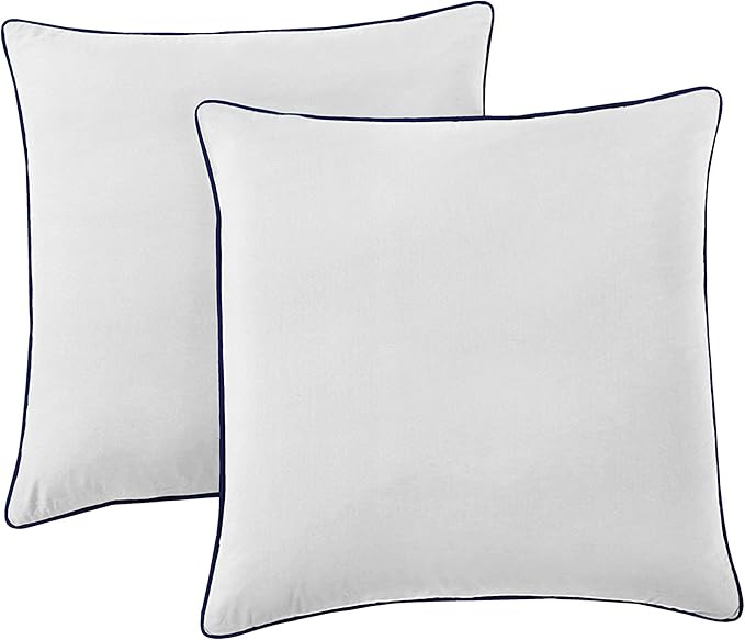 Chezmoi Collection Loft 8-Piece Luxury Striped Comforter Set (King, Navy/Gray/Blue)