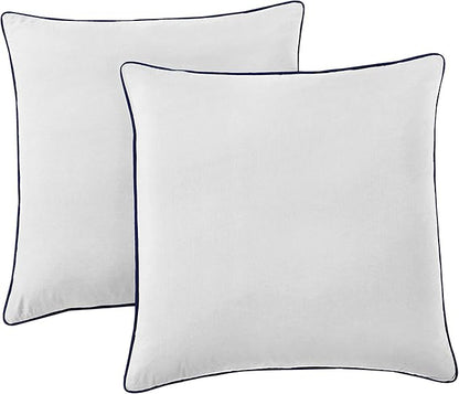 Chezmoi Collection Loft 8-Piece Luxury Striped Comforter Set (King, Navy/Gray/Blue)