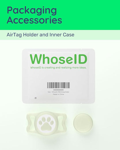 IP68 Waterproof Dog AirTag Holder for Dog Collar, Soft, Stretchy Silicone | Full-Body Protection, Easy Tool-Free Installation, Quiet, No-Dangle Fit, Lightweight, Fits Dog & Cat Collars of All Widths