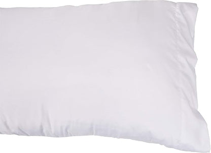 KAF Home Brushed Microfiber Pillow Cases Bulk Pack, Control Allergies and Ensure Sound Sleep, Set of 12, White (Pack of 2)