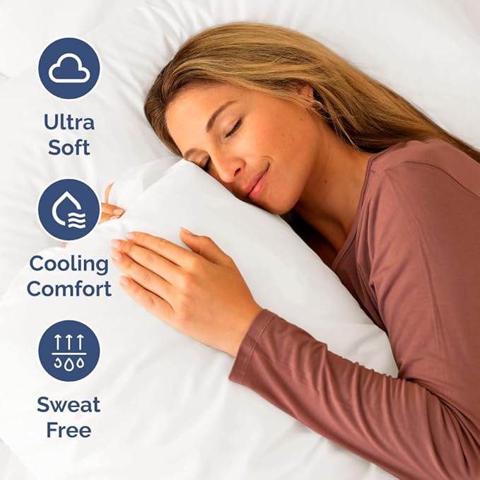 Short Queen Size 4 Piece Sheet Set - RV Short Queen, Soft, Breathable and Cooling Bed Sheets Set with Deep Pockets - Hotel Luxury Bedding for Women, Men, Kids, Teens, Boys and Girls - Antique White