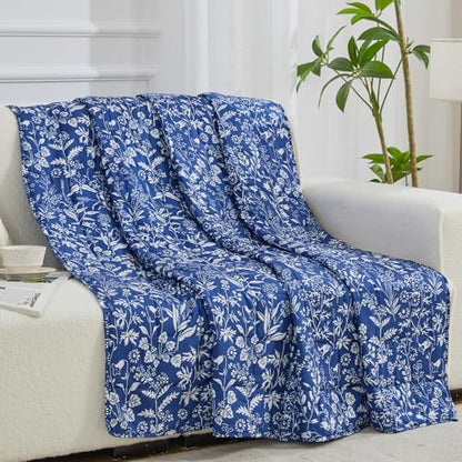 yescool Weighted Blanket for Adults 15lbsTwin Size, 48" x 72", Indigo