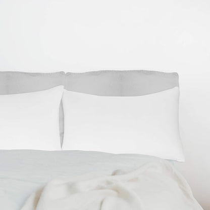 Stretch Pillowcases - Micro Jersey Knit & Ultra Soft, Standard Size - Set of 2 Pillow Cases, White
