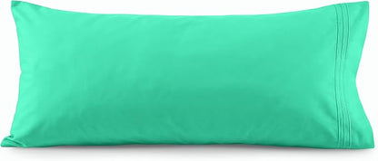 Elegant Comfort Luxury Ultra-Soft 1-Piece Pillowcase Set - 1500 Premium Hotel Quality Microfiber Double Brushed - Wrinkle Resistant, Body Pillowcase Size, Paradise Teal