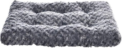 Amazon Basics Washable Cat and Dog Bed and Crate Pad, Indoor, Easy to Clean, 23" x 18" x 2.5", Gray