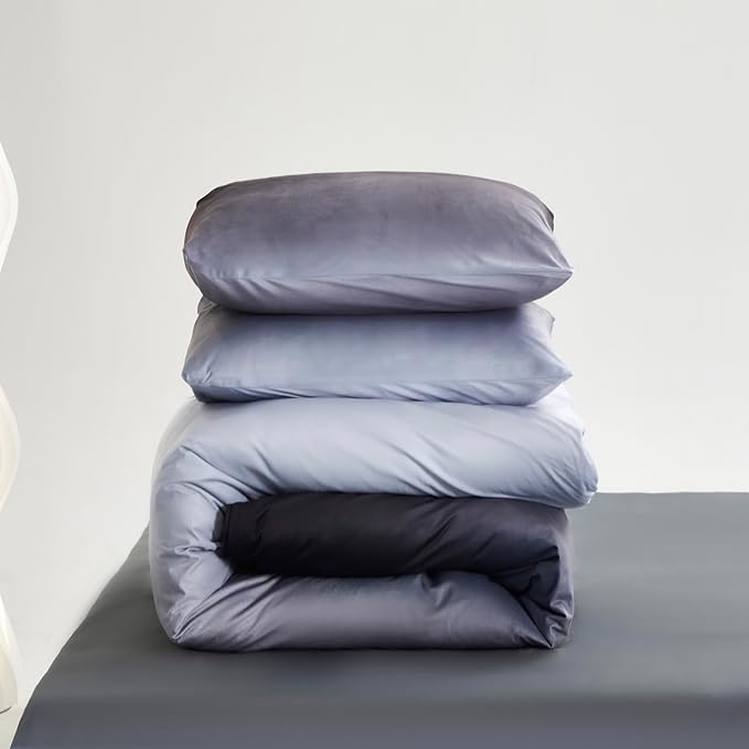 Cottonight Velvet Comforter King Fluffy Dark Grey Flannel Bedding Set Women Men Thick Warm Winter Blanket Quilts Sherpa Micromink White Grey Modern Chic Plush Fashion Bedding King