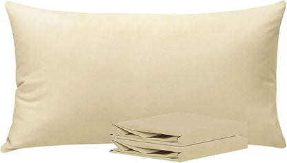 NTBAY King Pillowcase Set - 2 Pack Brushed Microfiber 20x36 Pillowcases - Soft, Wrinkle-Free, Fade-Resistant, Stain-Resistant, Light Taupe Pillowcases with Envelope Closure - 20x36 Inches, Light Taupe