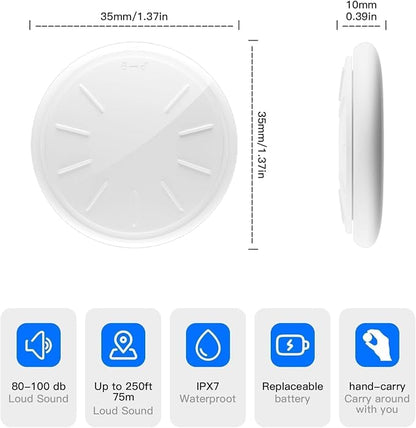 Car GPS Tracking Device for Vehicles,Cars etc,2PCS Real Time Mini Hidden Car GPS Tracker for Vehicles with Waterproof Case, Vehicles Tracker Works with Find My (iOS Only), No Monthly Fee