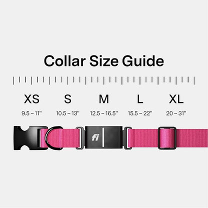 Fi Series 3+ GPS + Health Dog Collar, Pink, Small, 12-Month Membership | Smart GPS dog collar with live tracking, health & behavior, Escape Alerts, LED light. Waterproof and Apple Watch compatible.