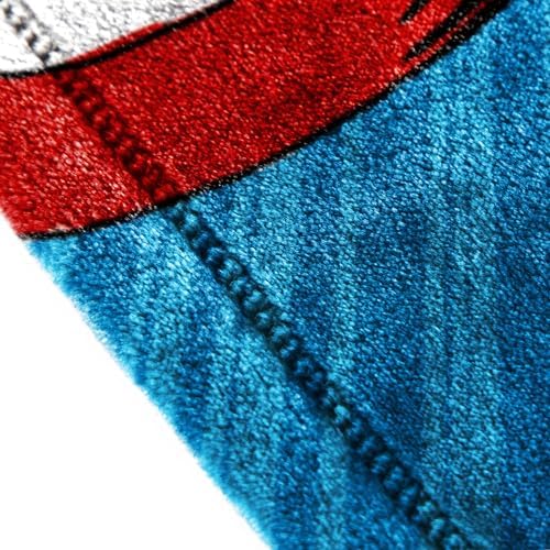 Jay Franco Kids Plush Throw Blanket – Soft & Cozy Fleece Throw for Bedroom & Couch Décor, Official Licensed Product, Blue - Avengers, 60x90 - Large Blanket