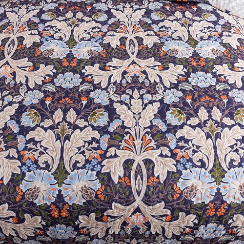 HoneiLife Quilt Set Queen Size - Microfiber Bedspreads for Queen Bed, Reversible Coverlet Lightweight Bedcover Quilt Bedding Sets-Navy