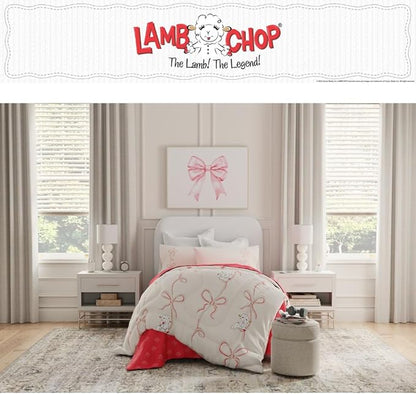 Lamb Chop Bedding Set, Full Size 7-Piece Super Soft Fluffy Reversible Comforter & Sheet Set with Sham, (100% Officially Licensed Product) by Franco Collectibles