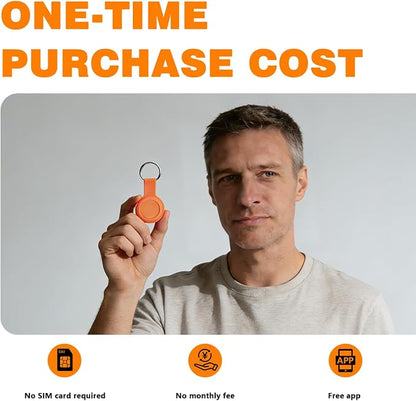GPS Tracker for Vehicles,Portable GPS Tracking Device-TG03-Orange | Real Time Full Global Coverage Location Tracker for Kids,Dogs,Trucks/Person,No Monthly Fee/No SIM Card Required