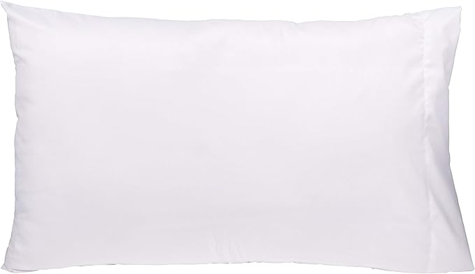 KAF Home Brushed Microfiber Pillow Cases Bulk Pack, Control Allergies and Ensure Sound Sleep, Set of 12, White (Pack of 2)