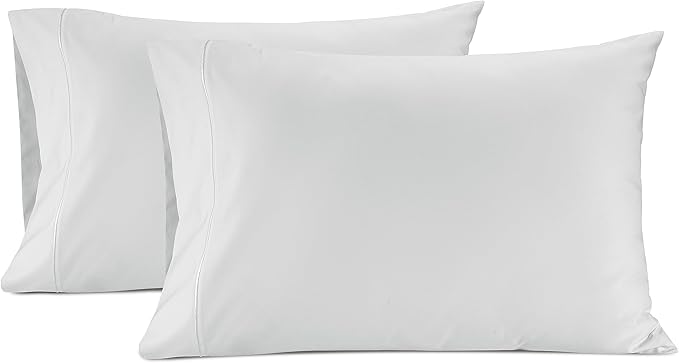 LANE LINEN 100% Egyptian Cotton Pillow Cases Queen Size Set of 2 (20"x30") - 1000 Thread Count Pillowcases Queen Size - Soft Queen Pillow Case - White Pillowcase Pack of 2