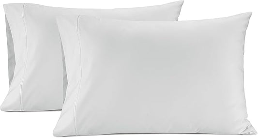 LANE LINEN 100% Egyptian Cotton Pillow Cases Queen Size Set of 2 (20"x30") - 1000 Thread Count Pillowcases Queen Size - Soft Queen Pillow Case - White Pillowcase Pack of 2