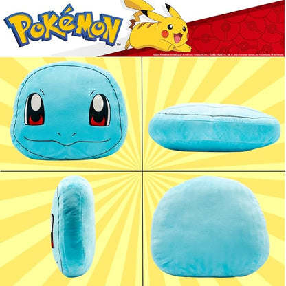 Pokemon Squirtle Decorative Plush Pillow – Anime Bedding Accent for Kids – Super Soft, One Size – (Officially Licensed Product) by Franco