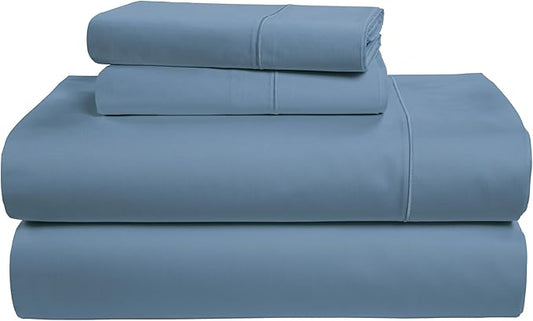 LANE LINEN Luxury Hotel Style 100% Egyptian Cotton Bed Sheets King Size, Mercerized Cotton, Sily Finish, No Pill Fade Resistant King Bedding Sheets & Pillowcases - Mountian Spring