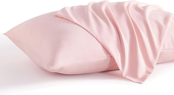 NTBAY Standard Pillow Cases Set of 2, 2 Pack Brushed Microfiber 20x26 Pillow Cases, Soft, Wrinkle, Fade, Stain Resistant Blush Pink Pillow Cases with Envelope Closure, 20x26 Inches, Blush Pink