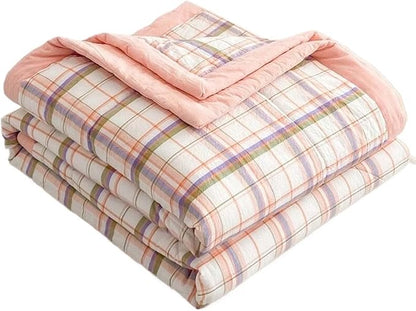 Lightweight Summer Bedspread Quilt Coverlets Bedding Set Queen King Size,Air Conditioning Comforter Blanket Skin-friendly Soft Breathable Geometric Pattern Bedding Coverlet For All Season ( Color : 9#