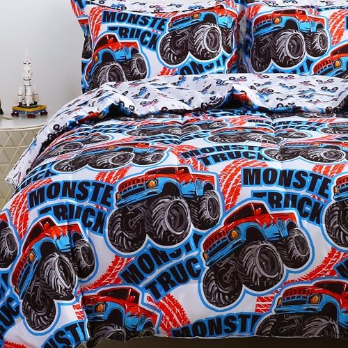 Viviland Kids Twin Bedding Sets, Boys Comforter, Monster Truck