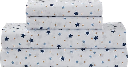 Kids Bedding Set Bed in a Bag for Boys and Girls Toddlers Printed Sheet Set and Comforter, Full, Galaxy