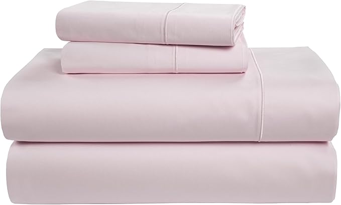 LANE LINEN 100% Egyptian Cotton Bed Sheets Queen Size, Long Staple Soft & Comfy Sateen Weave No Pill Fade Resistant Queen Size Bedding Set, Machine wash 15'' Deep Pocket Queen Sheets - Gray Lilac