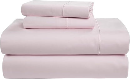 LANE LINEN 100% Egyptian Cotton Bed Sheets Queen Size, Long Staple Soft & Comfy Sateen Weave No Pill Fade Resistant Queen Size Bedding Set, Machine wash 15'' Deep Pocket Queen Sheets - Gray Lilac