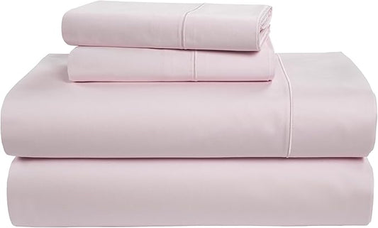 LANE LINEN 100% Egyptian Cotton Bed Sheets King Size, Mercerized Cotton Bedding Sheets, Luxury Hotel Thick Deep Pocket King Sheet Set, French Seams Elegant - Gray Lilac