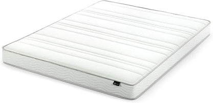 Zinus 6 Inch Foam and Spring Mattress, Queen, CertiPUR-US Certified Foams, Mattress in A Box, White