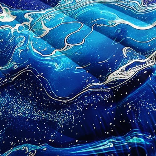 Nttopship Colorful Watercolor Comforter Tie Dye Bedding Set with 2 Pillowcase King Size Marbling Comforter Set for Kids Boys Girls Bedroom Decor