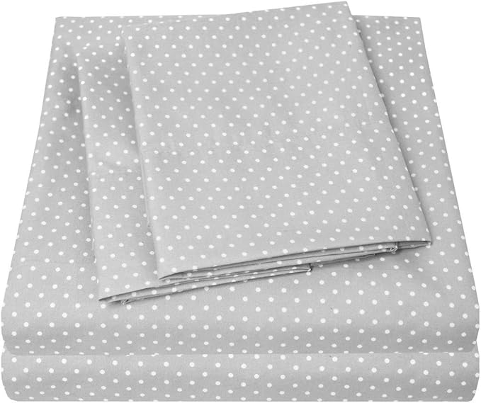 1500 Supreme Collection California King Sheet Sets Polka Dot - Luxury Hotel Bed Sheets and Pillowcase Set for Cal King Mattress - Extra Soft, Elastic Corner Straps, Deep Pocket Sheets, Polka Dot