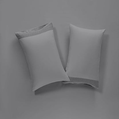 Modern Threads 4 Piece Microfiber Sheet Set – Soft Cooling Bed Sheets with Crochet Lace – Deep Pocket, Wrinkle Free, Breathable, Hotel Luxury Bedding, Charcoal Gray, King