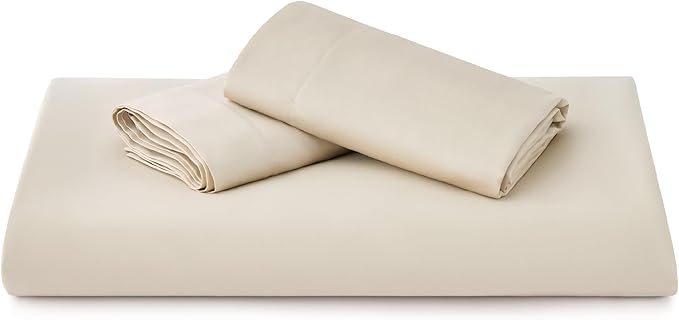 Bedsure Cooling Duvet Cover King Size - Moisture Wicking and Silky Eucalyptus Lyocell Cotton Hybrid Comforter Cover Set for Hot Sleeper - Buttery Soft and Breathable, GentleSoft™, Beige Bedding Set