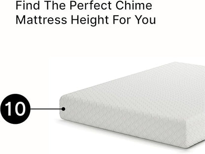 Signature Design by Ashley King Size Chime 10 Inch Medium Firm Memory Foam Mattress with Green Tea & Charcoal Gel for Pressure Relief, Fiberglass Free, Mattress In A Box