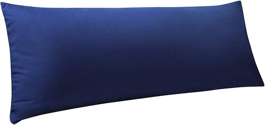 NTBAY Body Pillowcase - Brushed Microfiber 20x54 Pillowcase - Soft, Wrinkle-Free, Fade-Resistant, Stain-Resistant, Navy Blue Body Pillow Cover with Envelope Closure - 20x54 Inches, Navy Blue